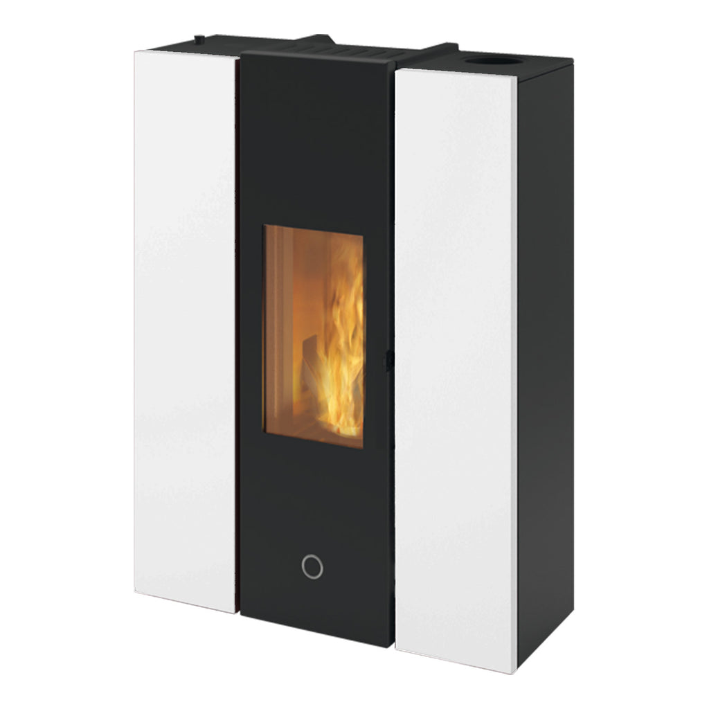 Poêle à granulés Edilkamin EK63 Gotha 70 Evo acier blanc 6,7 kW