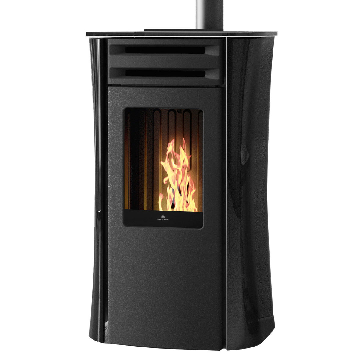 Poêle à granulés Edilkamin Dania 6 AT Top verre noir — 6 kW