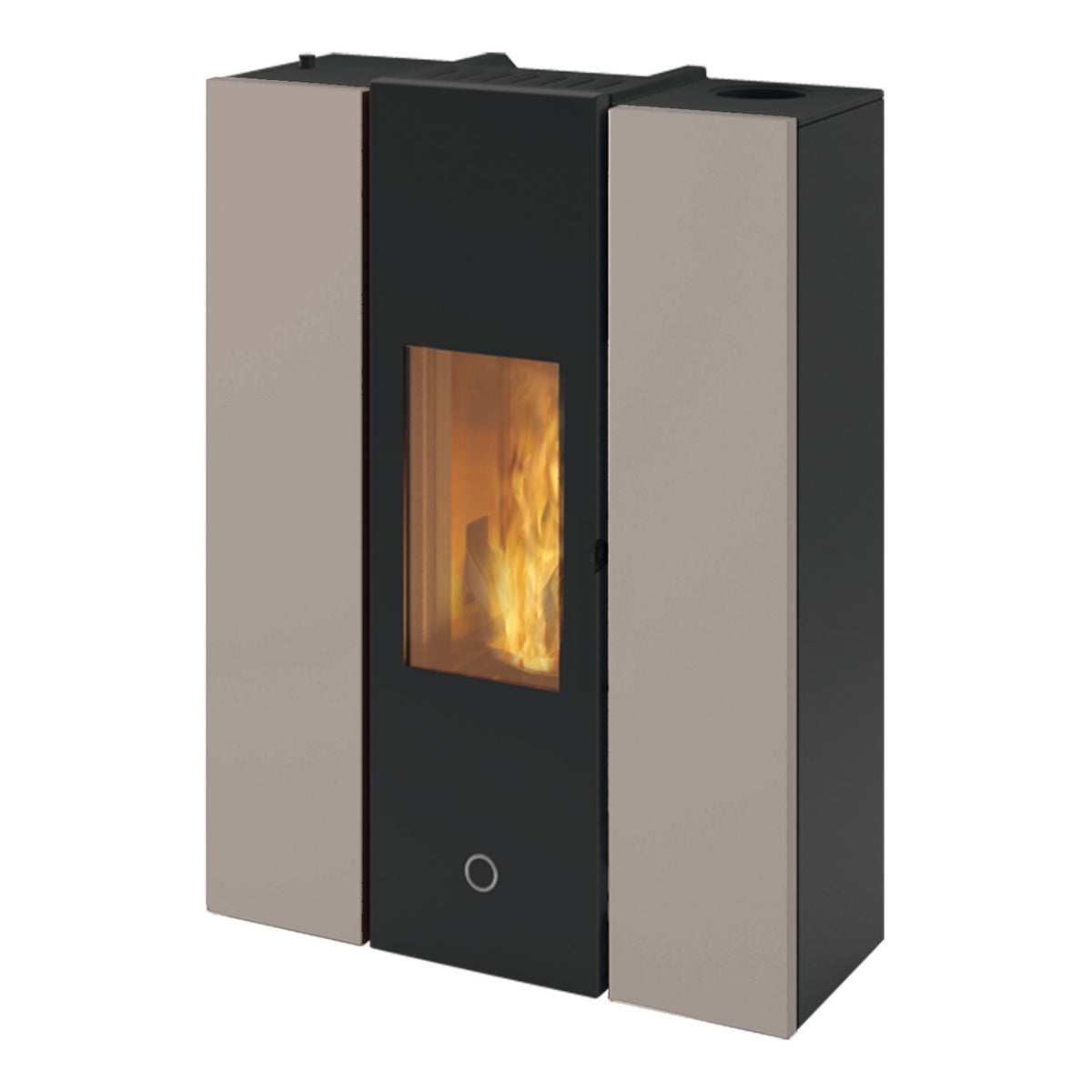 Poêle à granulés Edilkamin EK63 Gotha 70 Evo acier gris tourterelle 6,7 kW