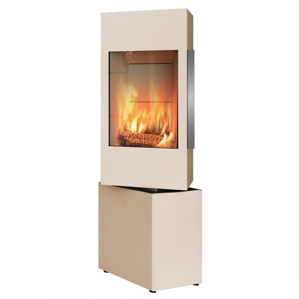 Poêle à bois Spartherm SEO S Perle 6 kW avec 1 m³ de bois offert