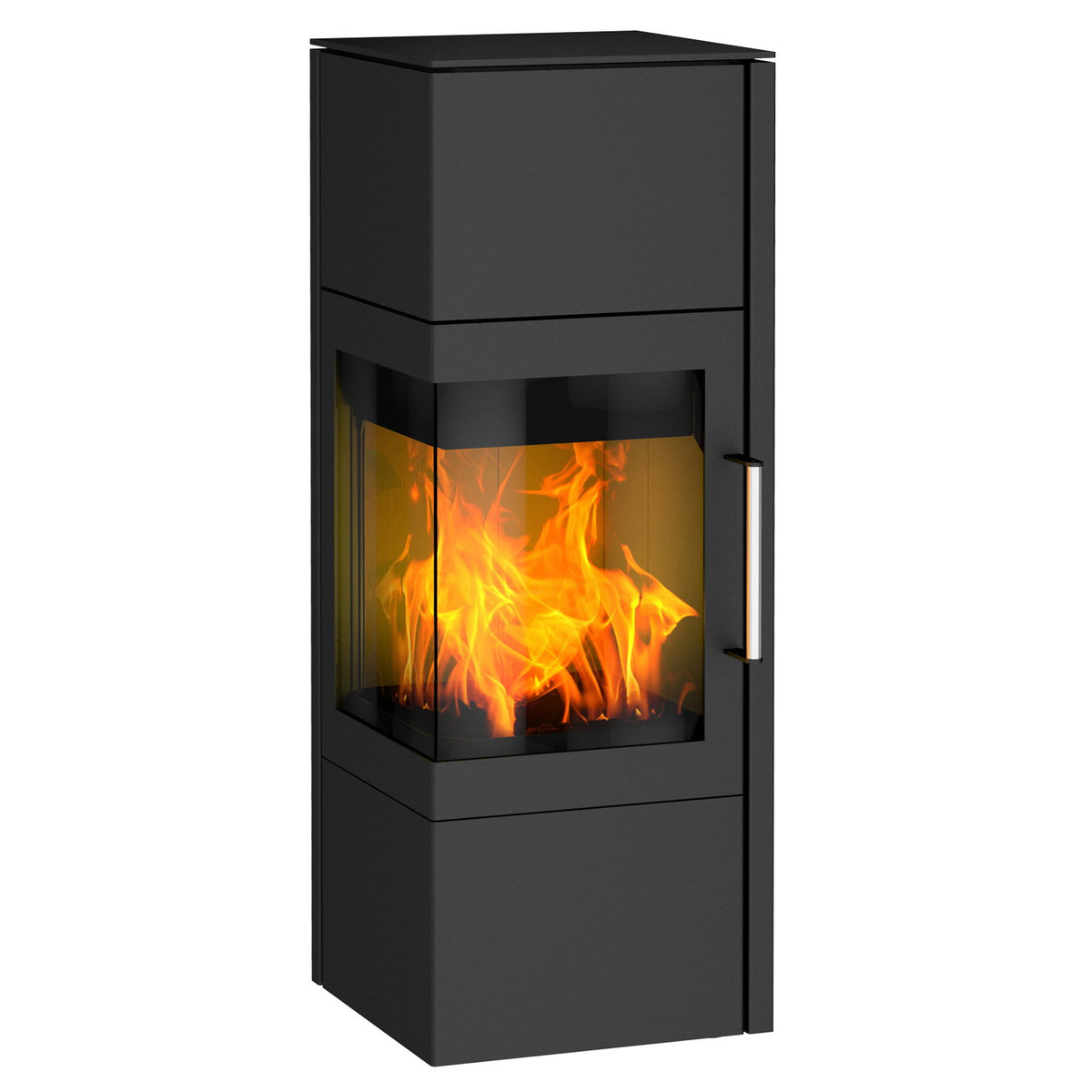 Poêle à bois Cheminée Royale K6490 acier noir 6,6 kW