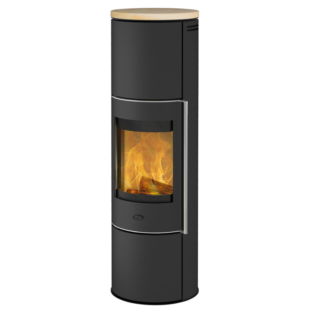 Poêle à bois Fireplace Perondi RLU acier noir avec plaque supérieure en grès 6 kW - image 2