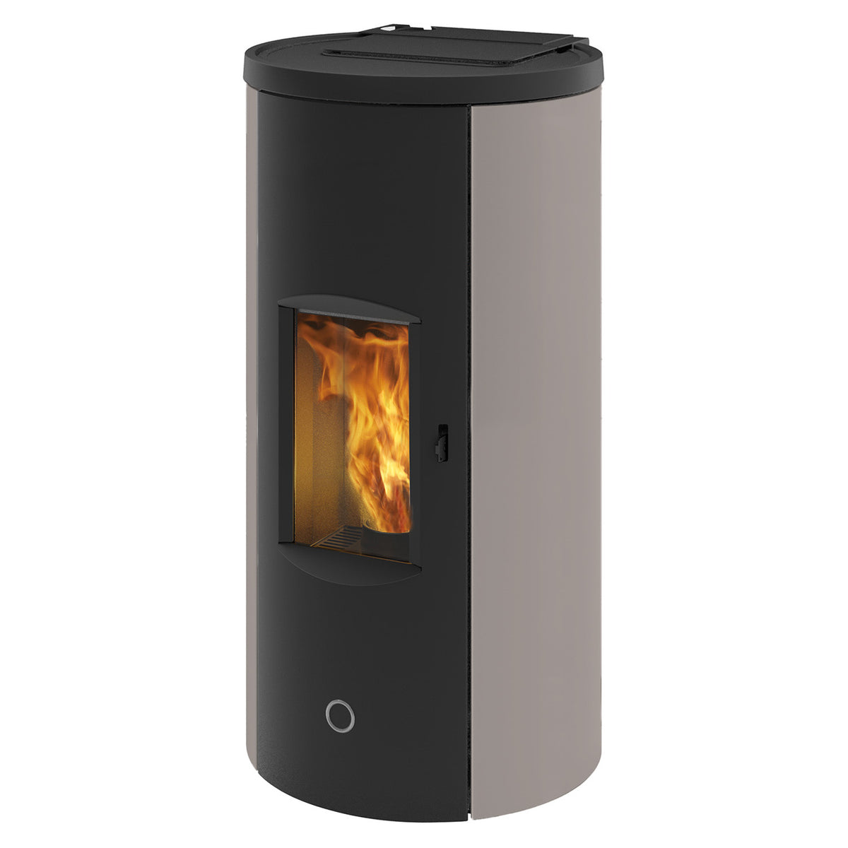 Poêle à granulés Edilkamin EK63 Like 90+ Evo acier gris tourterelle raccordement arrière 9,2 kW