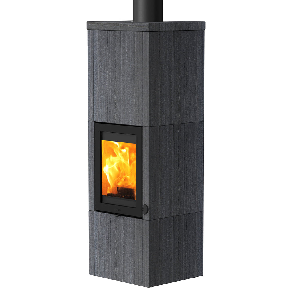Lotus QM40 KS1803 – Poêle à bois 5,7 kW noir Indian Night avec PowerStones
