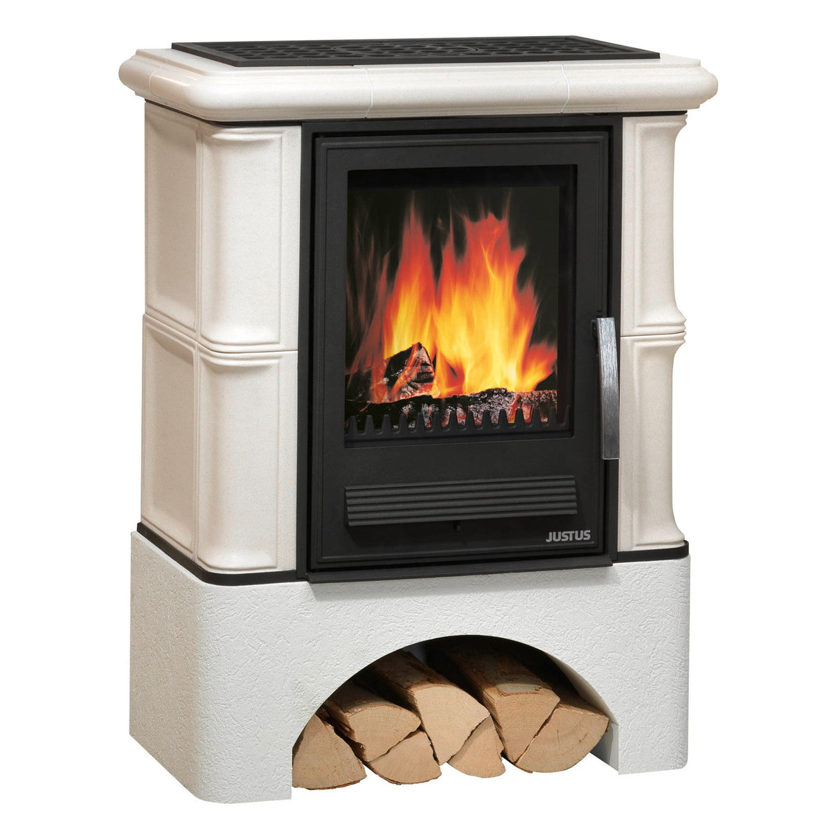 Justus Bavaria – Poêle à bois blanc érable 7 kW