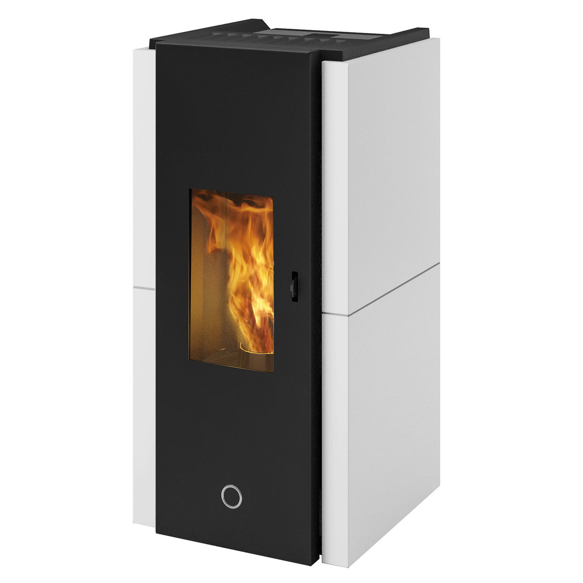 Poêle à granulés Edilkamin EK63 Zone 80 Evo acier blanc 7,6 kW
