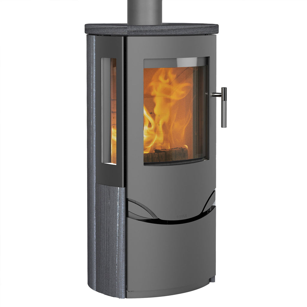 Poêle à bois Lotus Prio 6 gris Indian Night 7 kW