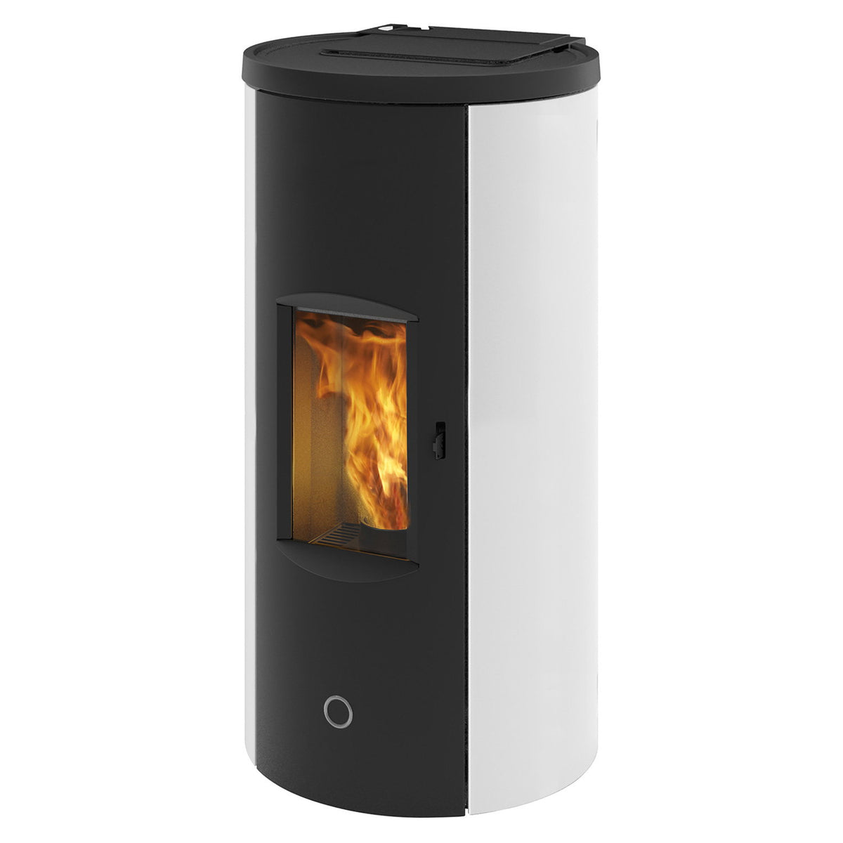 Poêle à granulés Edilkamin EK63 Like 90+ Evo acier blanc raccordement arrière 9,2 kW