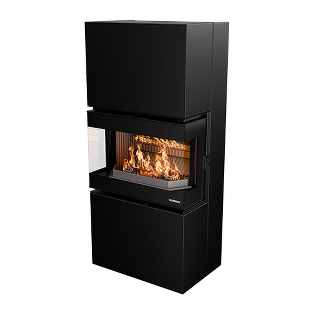 Poêle à bois Thermorossi Trilogie Noir W6TRILOEASY 10,6 kW