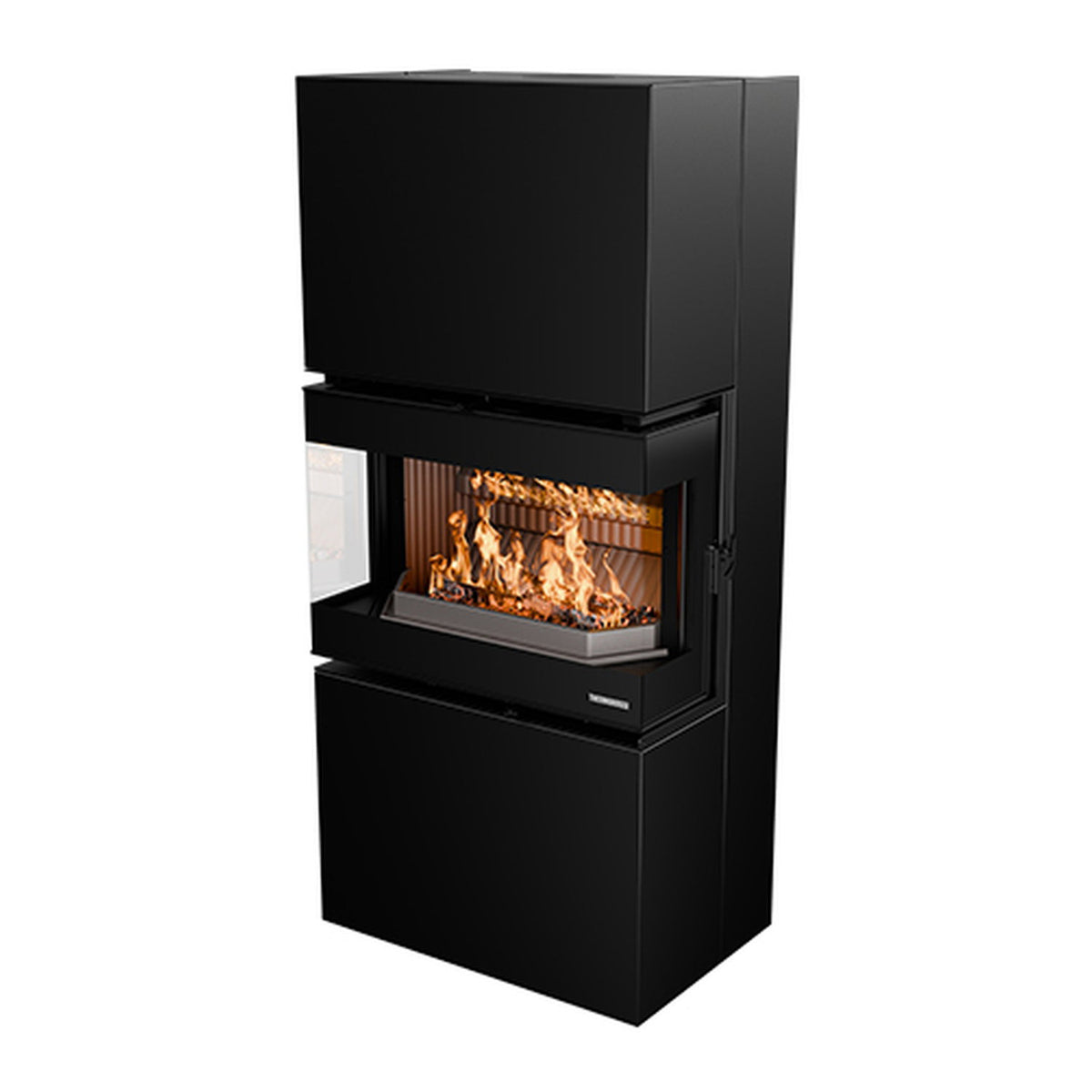 Poêle à bois Thermorossi Trilogie Noir W6TRILOEASY 10,6 kW