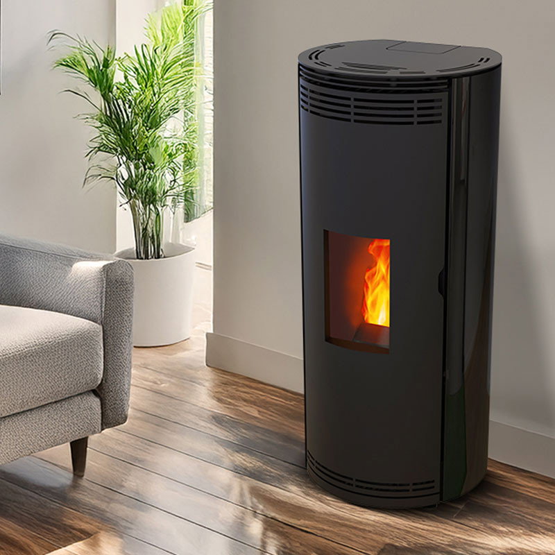 Poêle à granulés étanche France Flamme Prévert 8 kW sortie arrière - image 2