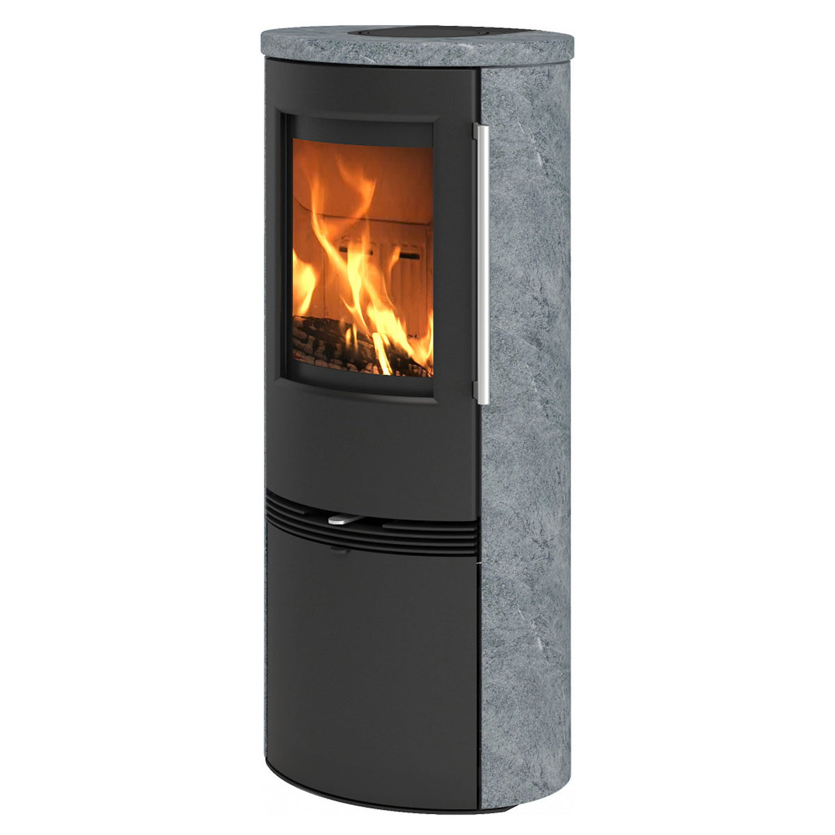 Poêle à bois TermaTech TT21RHS acier noir avec pierre ollaire 5 kW — image 2
