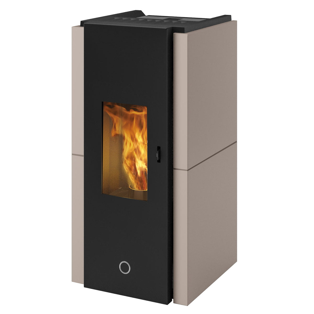 Poêle à granulés Edilkamin EK63 Zone 80 Evo acier gris tourterelle 7,6 kW