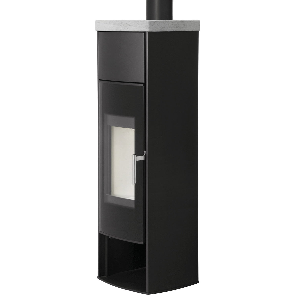 Poêle à bois Schmitzker Cena acier noir et pierre ollaire 6,5 kW
