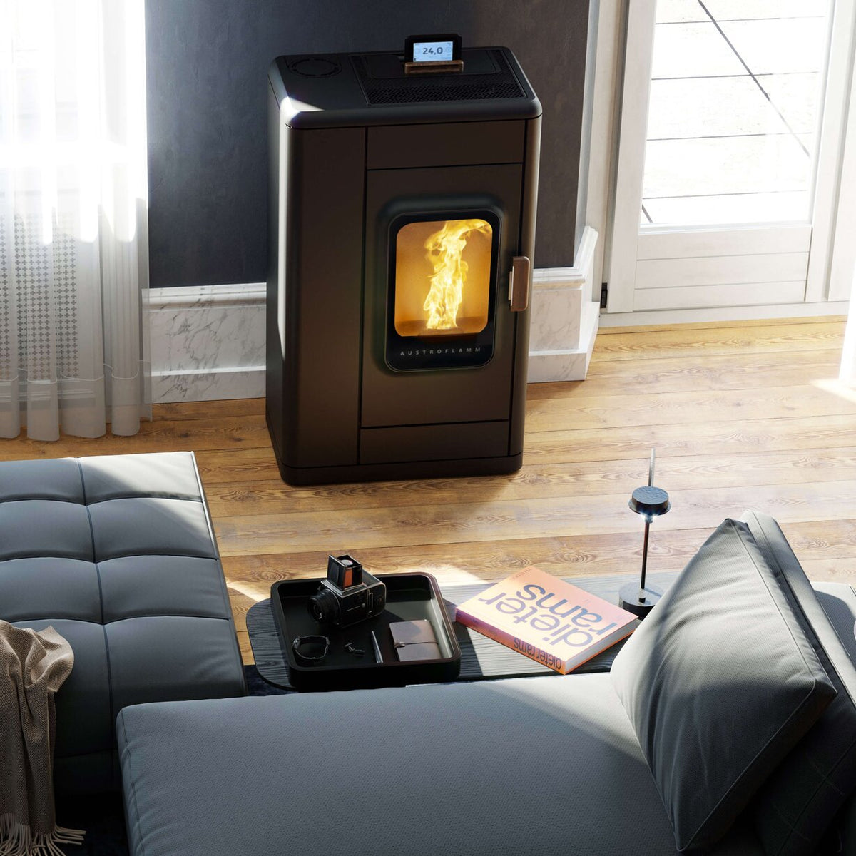 Poêle à granulés Austroflamm Ruby 2.0 8 kW Classe A+