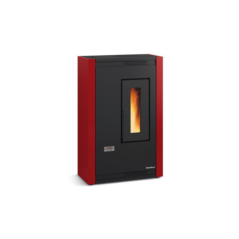 Poêle à granulés extra plat Extraflame Luisella 5.0 5 kW avec réservoir 10 kg