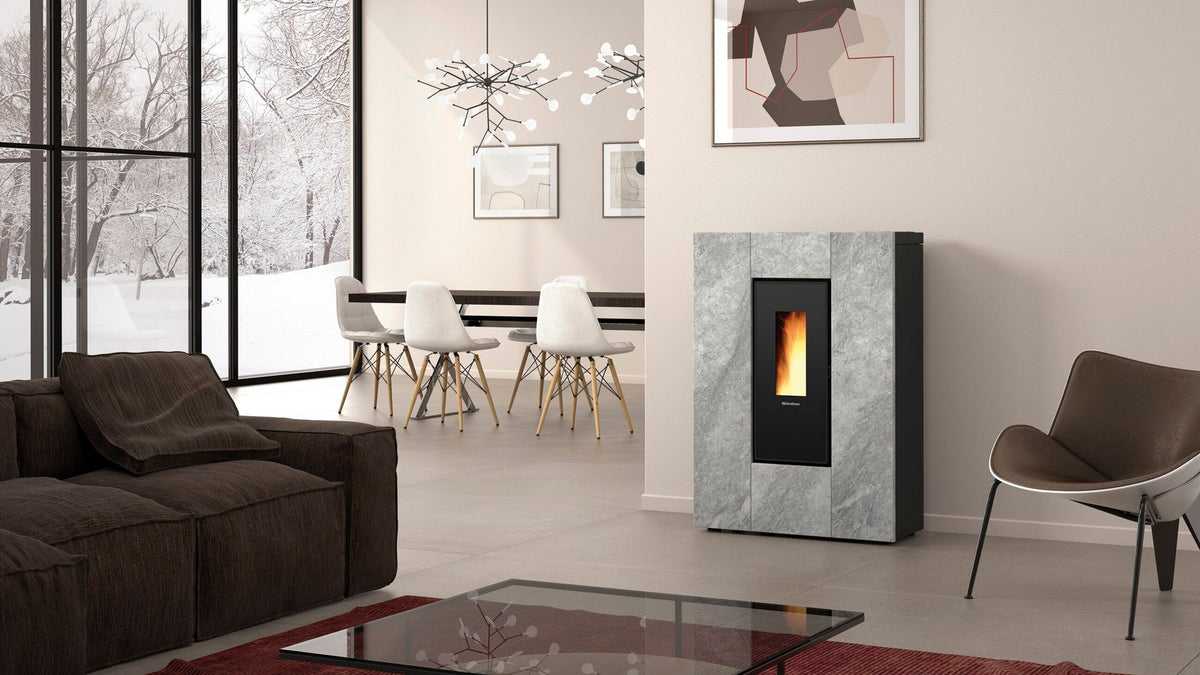 Poêle à granulés La Nordica MARILENA PLUS PETRA 5.0.16 – 8 kW