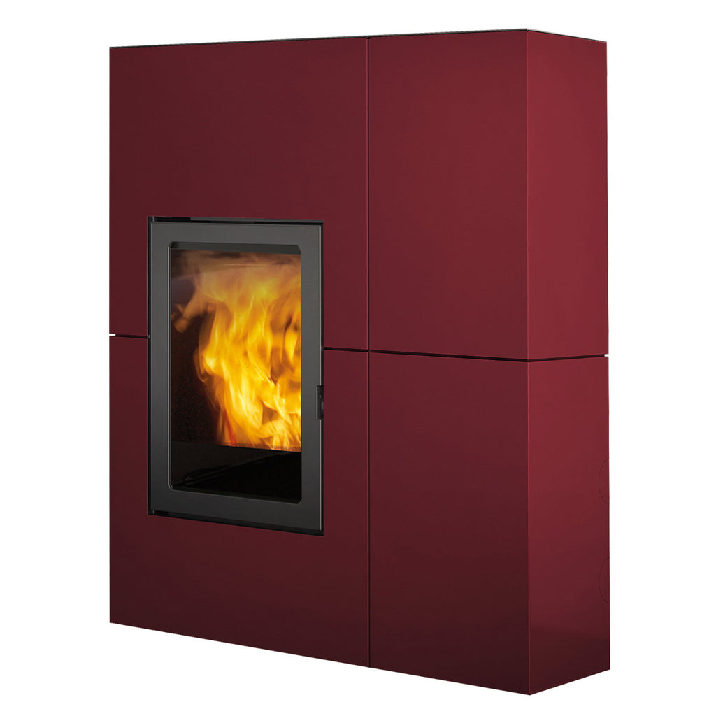 Poêle à granulés Edilkamin Blade 12++ EVO acier bordeaux — 12,1 kW