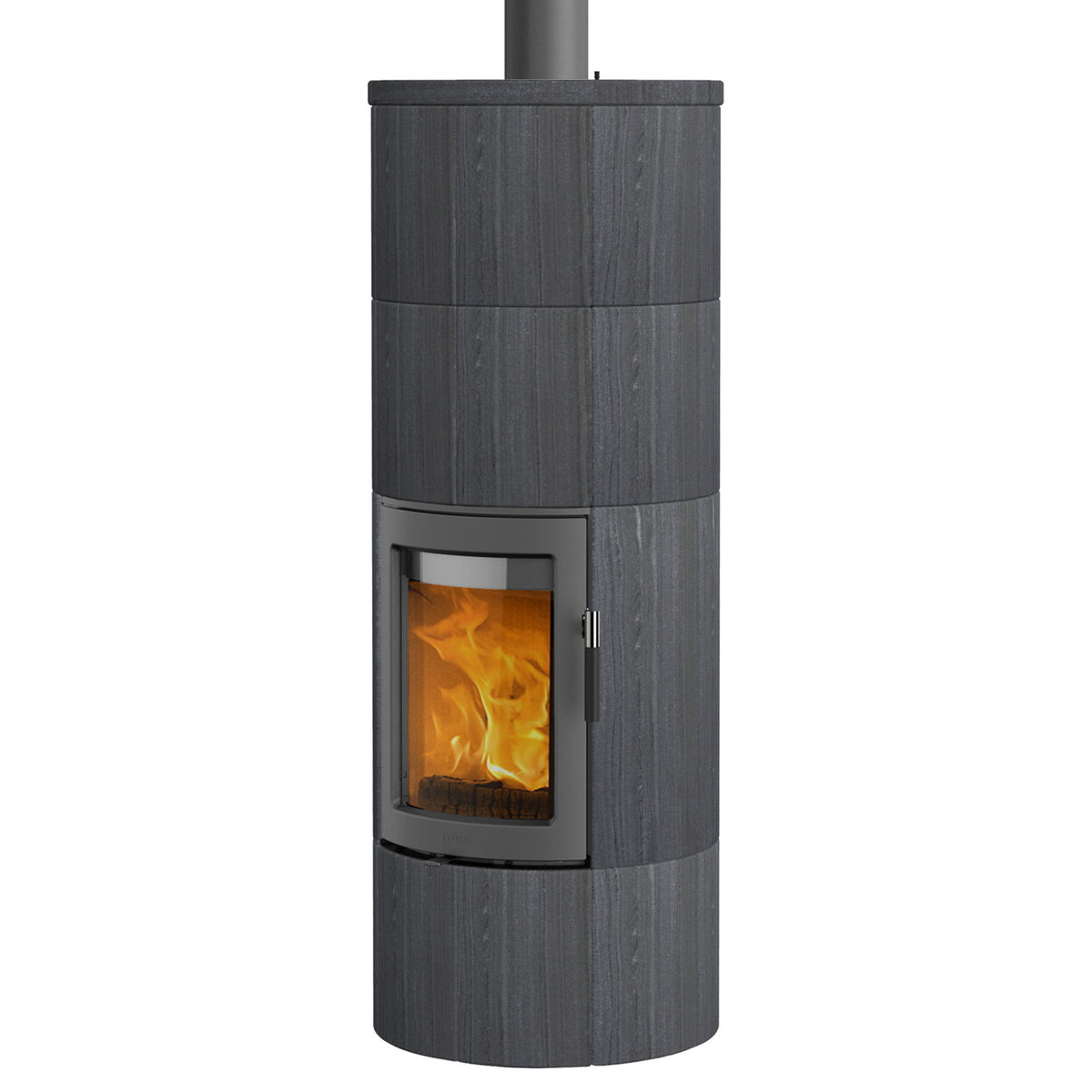 Poêle à bois Lotus Maestro 2 Indian Night – porte grise, sortie de fumée par le haut 6 kW – image 2