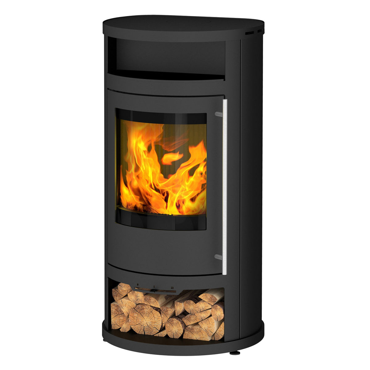 Olsberg Salado Compact 237951 – Poêle à bois en acier noir 6 kW