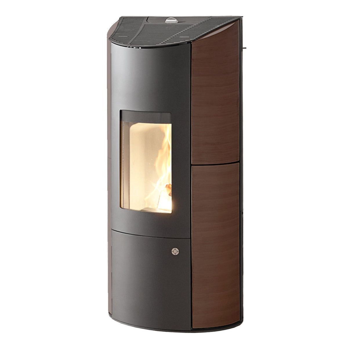 Olsberg Levana 3.0 poêle à granulés 8 kW acier noir et céramique Caffe Arabica