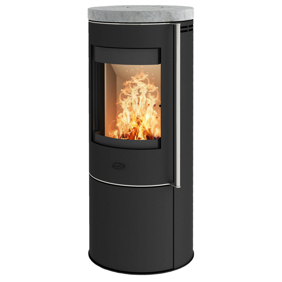 Poêle à bois Fireplace Elite Toronto E6023 acier noir et stéatite 5,5 kW