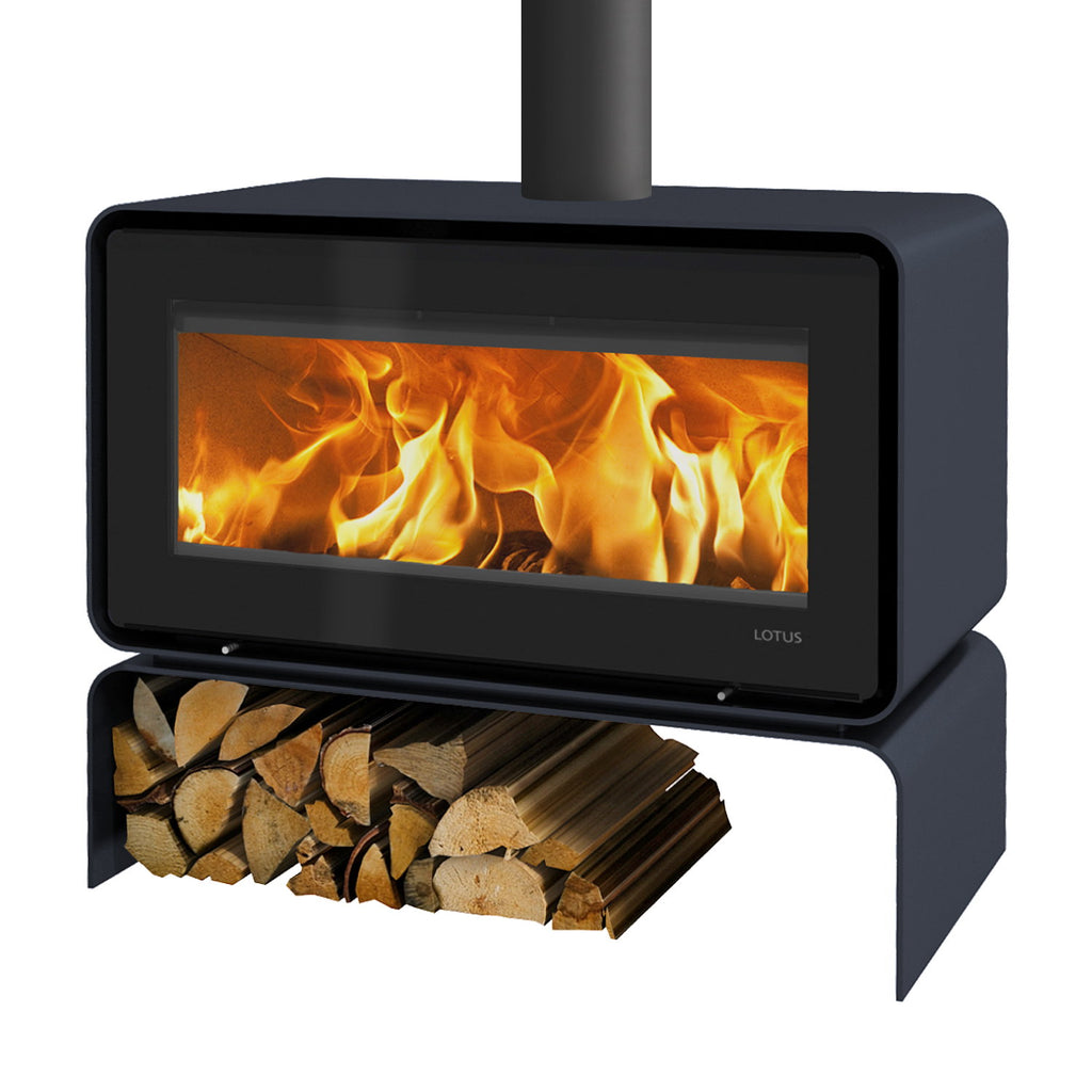 Poêle à bois Lotus Living Base Ocean Dark KS2401 7 kW, évacuation par le haut