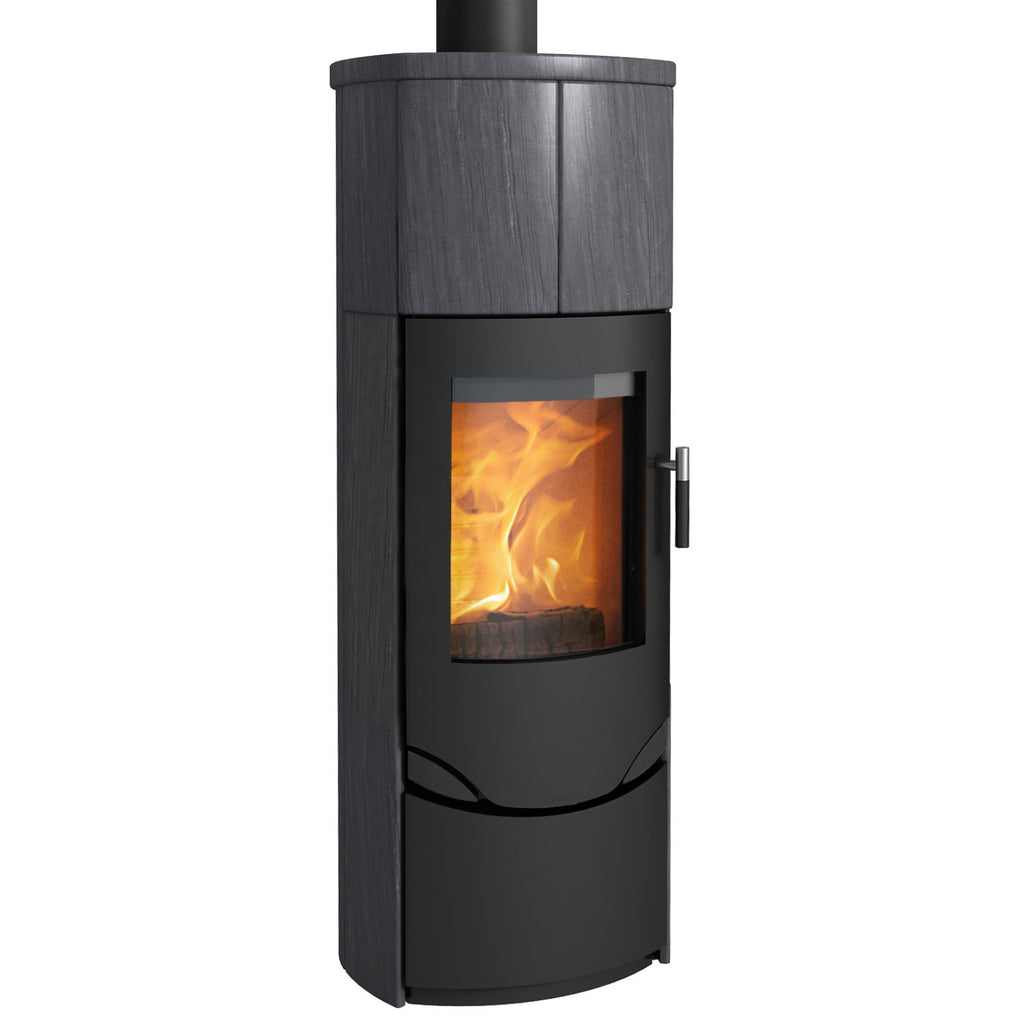 Lotus Prio M LO-532 – Poêle à bois Noir Indian Night 7 kW avec PowerStones
