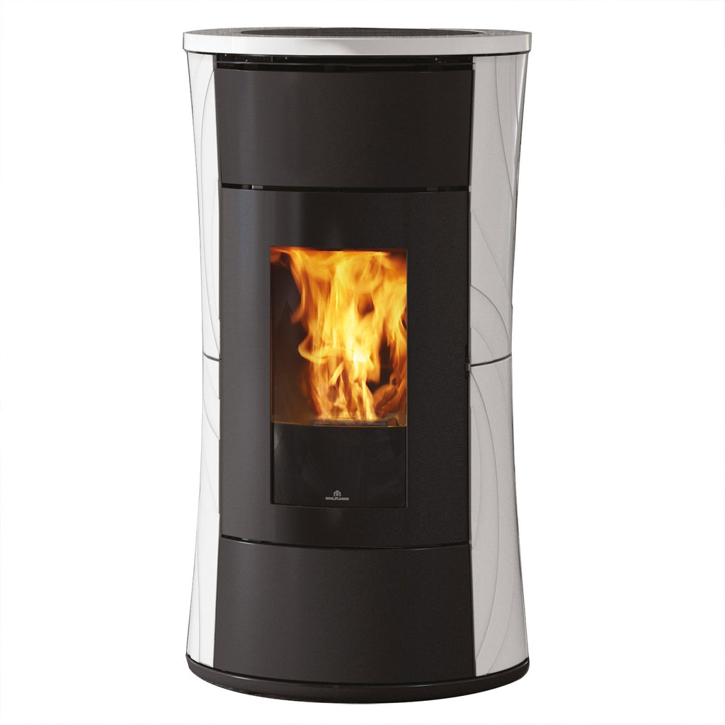 Poêle à granulés Edilkamin Cherie 9 EVO céramique blanche — 9,3 kW