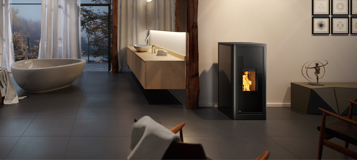 Poêle à granulés étanche Rika Sumo 9 kW - image 2