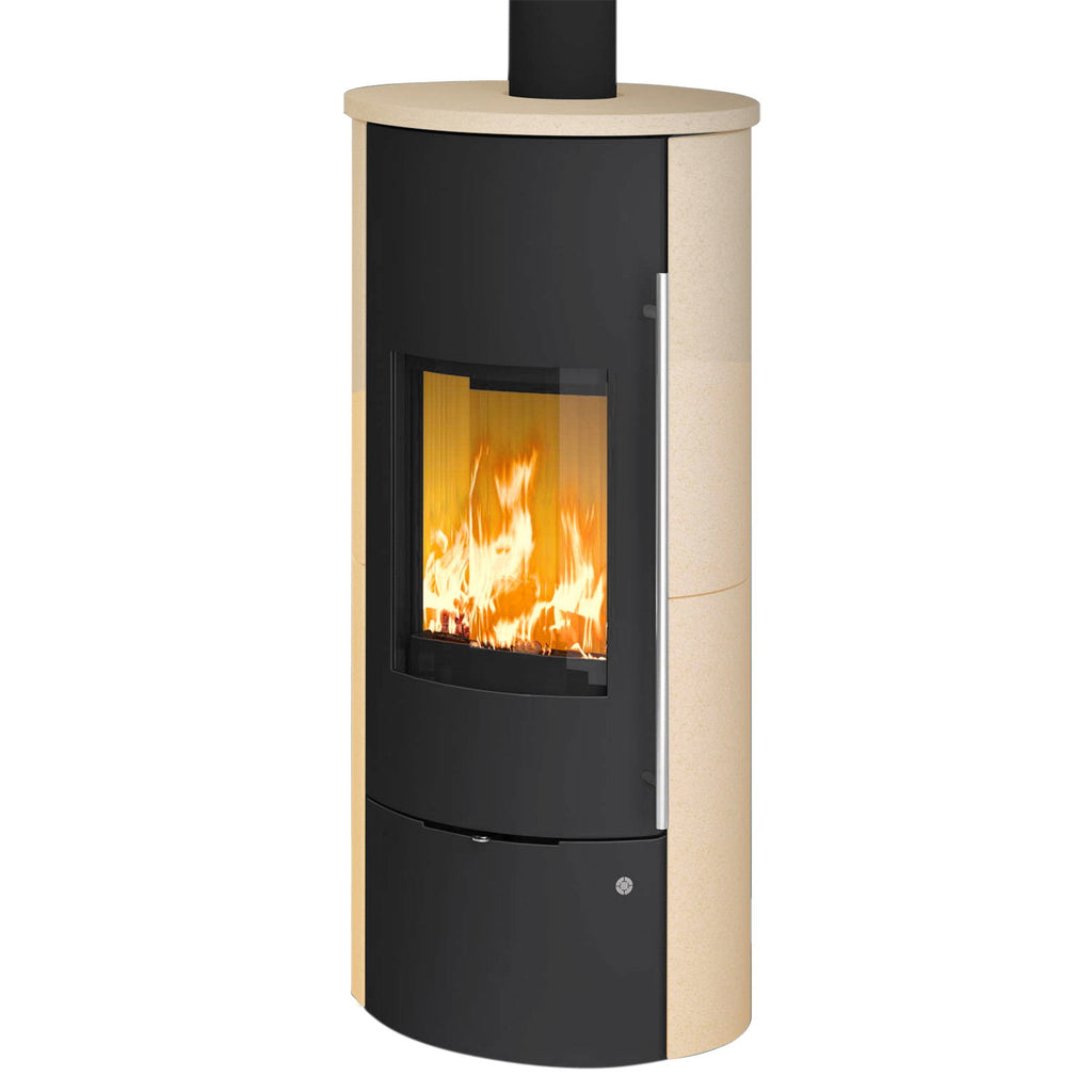 Olsberg Tolima Aqua II Compact O237588 – poêle à bois avec circulation d’eau, acier noir et céramique érable 10 kW – image 2