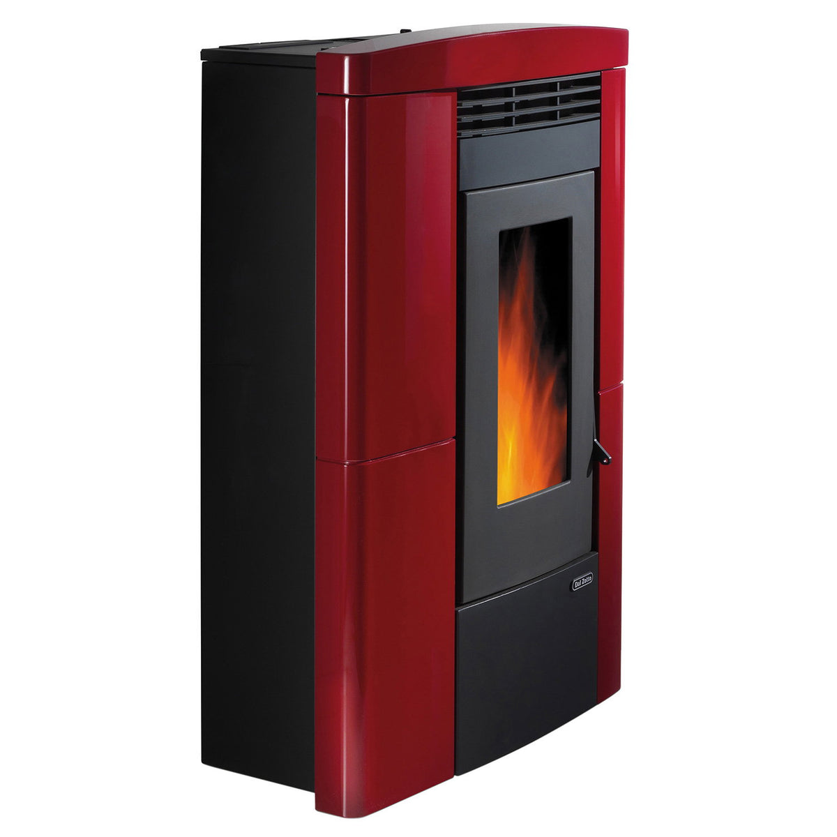 Poêle à granulés Dal Zotto Karin Majolika Bordeaux 8 kW