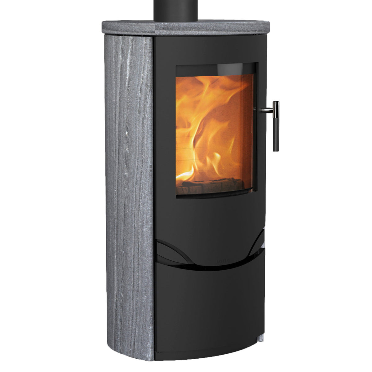 Poêle à bois Lotus Prio 5 noir Indian Night 7 kW