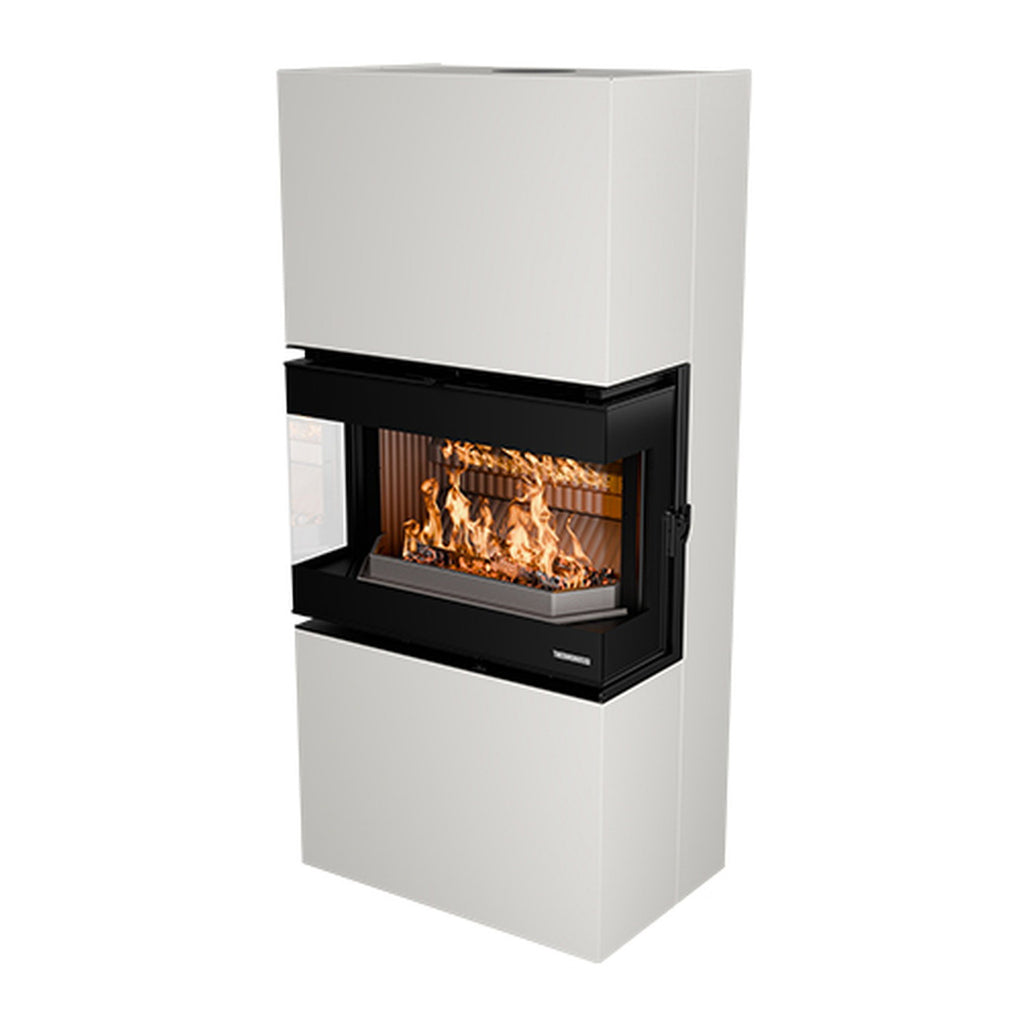 Poêle à bois Thermorossi Trilogie Blanc W6TRILOBIAN 10,6 kW
