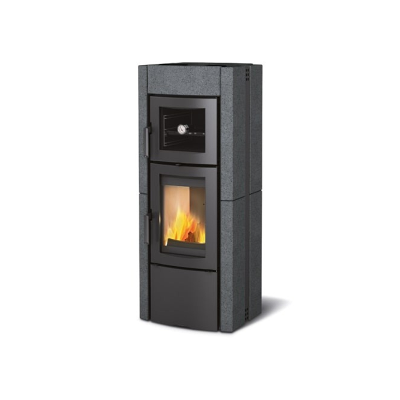 Poêle à bois La Nordica Ester Forno Evo pierre vulcan avec four 8 kW