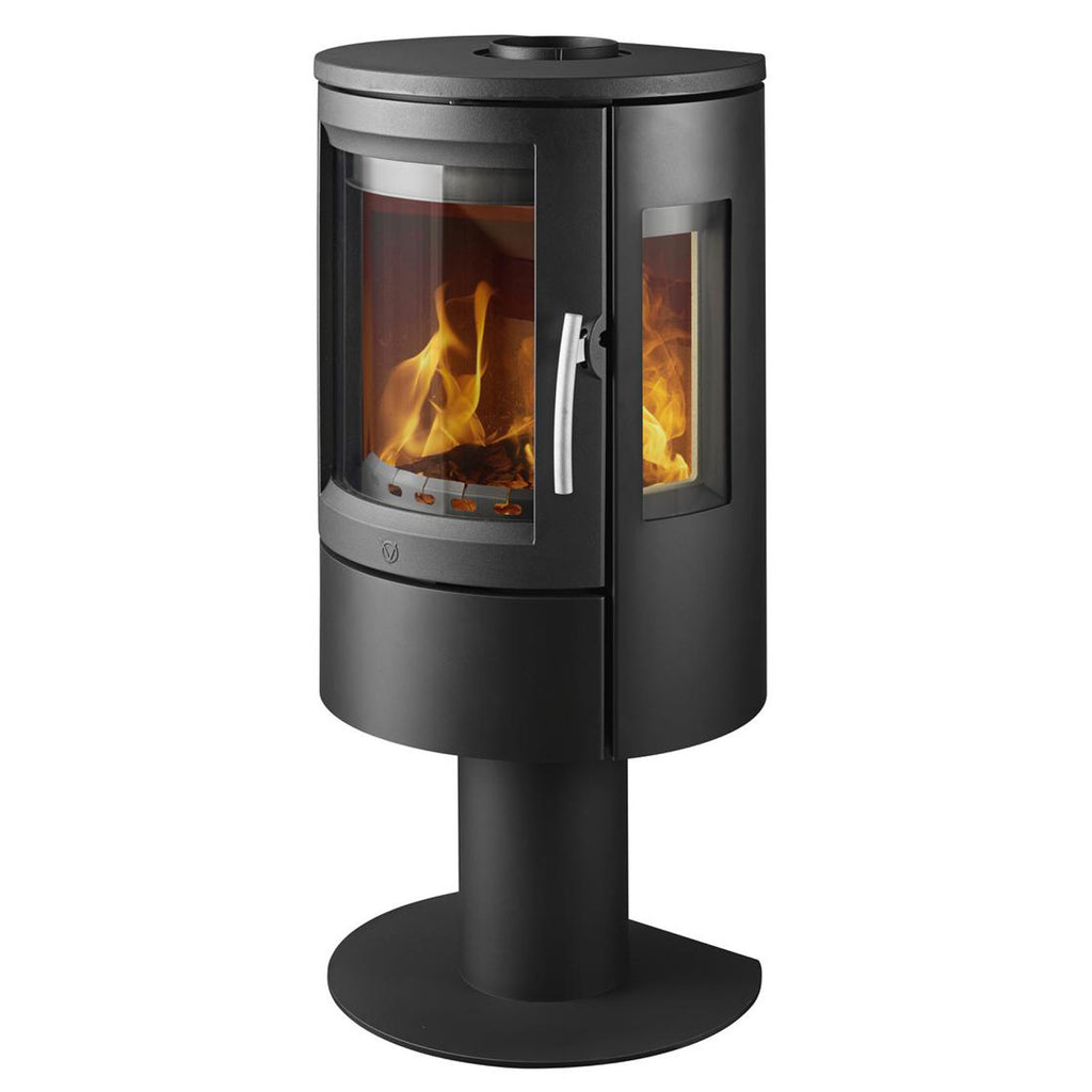 Poêle à bois Varde Ovne Nice Air acier noir 6,2 kW