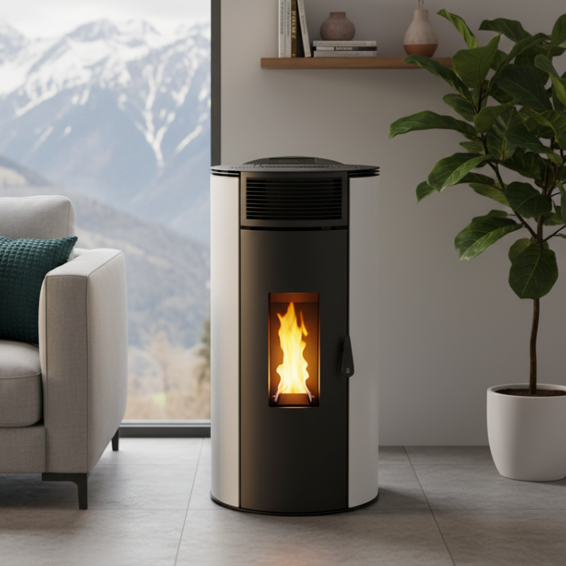 Poêle à granulés étanche ETNA Giuliana EVO 9 kW pour chauffage jusqu’à 78 m² – image 2