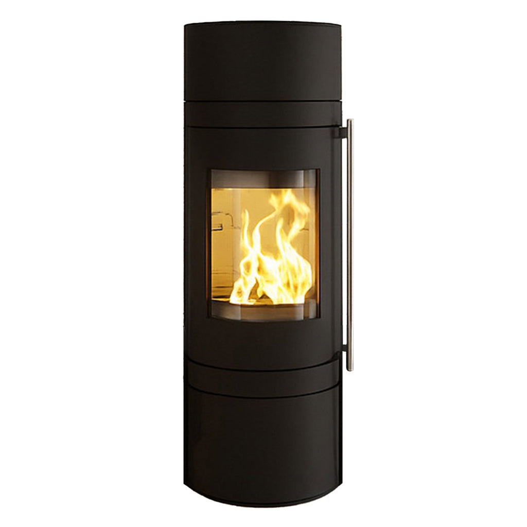 Poêle à bois Haas+Sohn MENTON RLU sans socle noir profond 5,5 kW