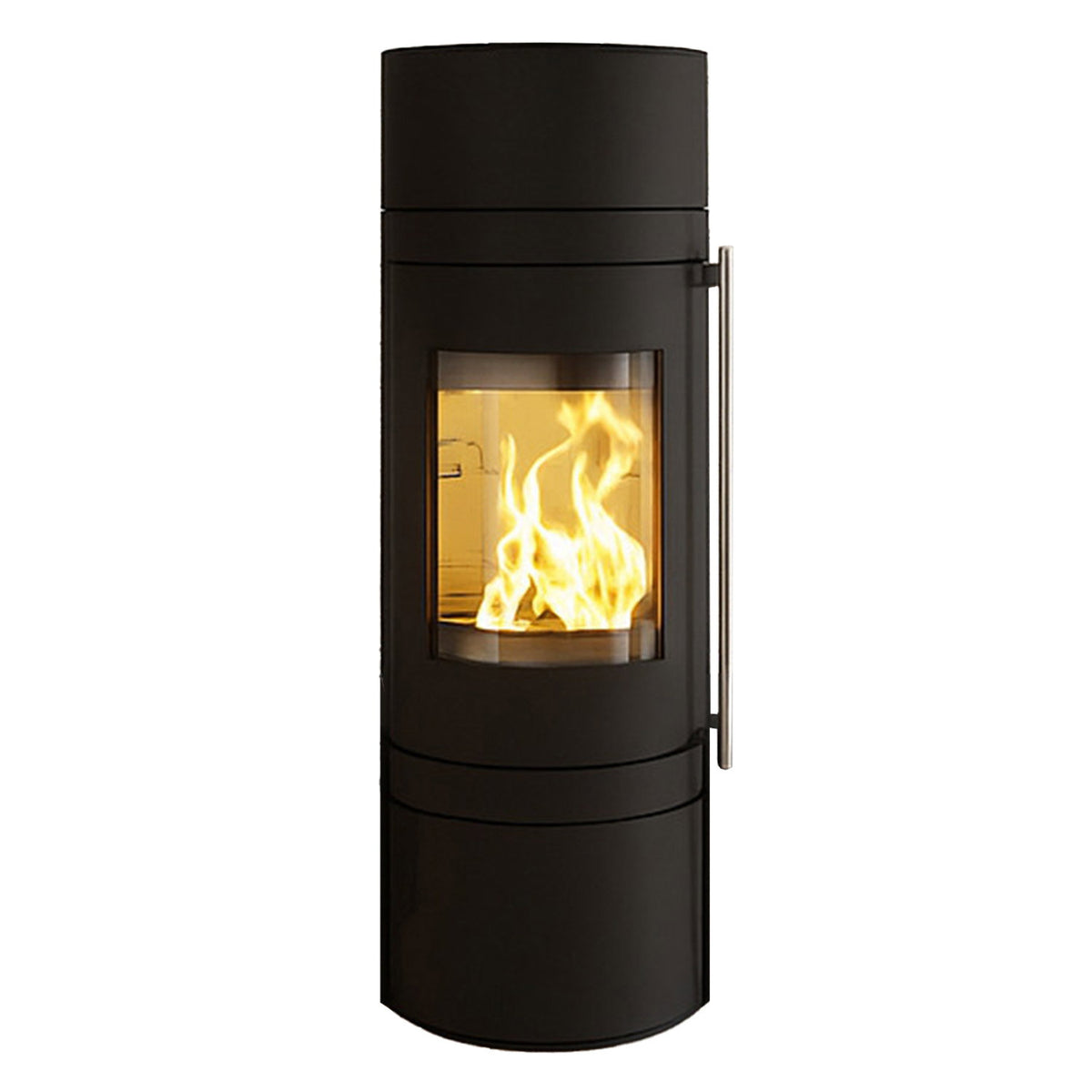 Poêle à bois Haas+Sohn MENTON RLU sans socle noir profond 5,5 kW