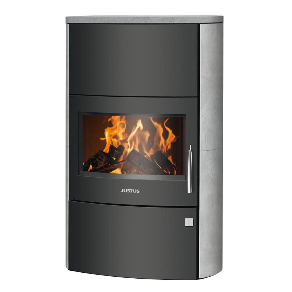 Poêle à bois Justus Agero W+ en acier noir et pierre ollaire 7 kW - image 2