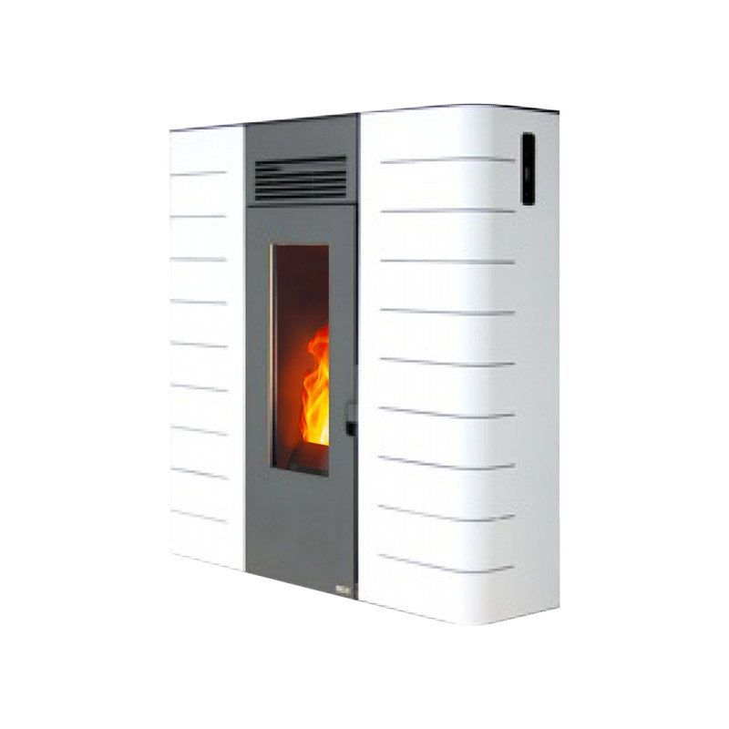 Vue de face du poêle à granulés hydro ETNA Agosta 16 kW