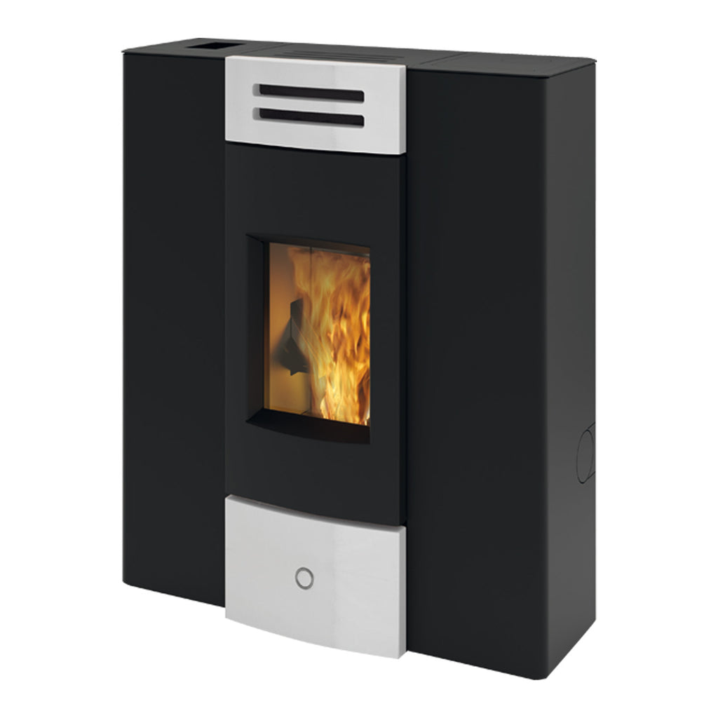 Poêle à granulés Edilkamin EK63 Dub 100++ céramique blanche 10,1 kW