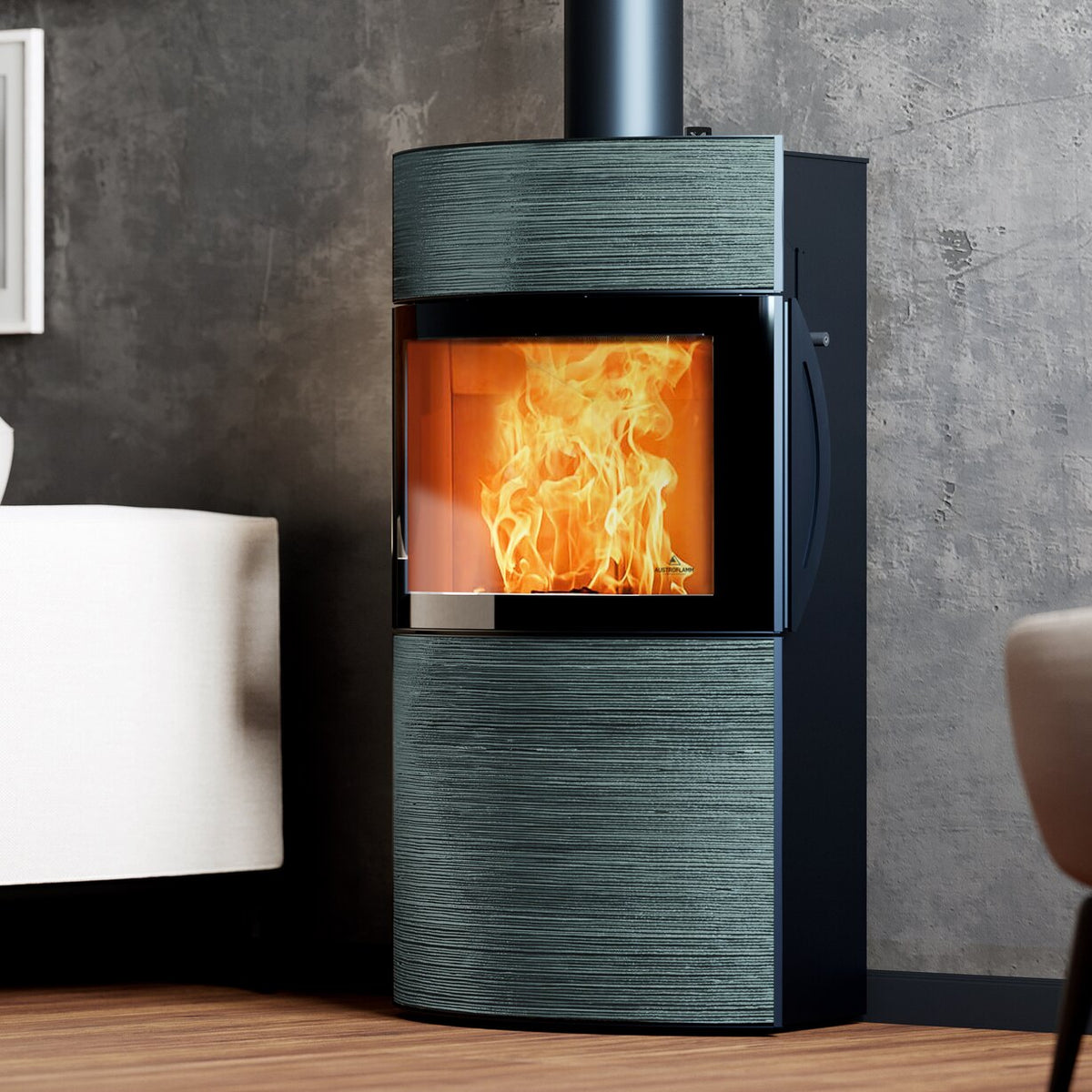 Poêle à bois Austroflamm Fynn Xtra 6 kW avec accumulation thermique Xtra - image 2