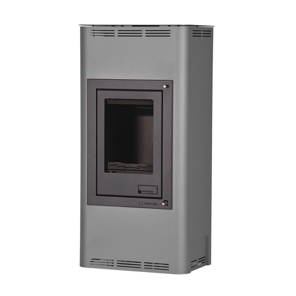 Aquaflam 7 Basic Grey – Poêle à bois hydraulique 7 kW avec réservoir tampon TPSM 300 – image 2