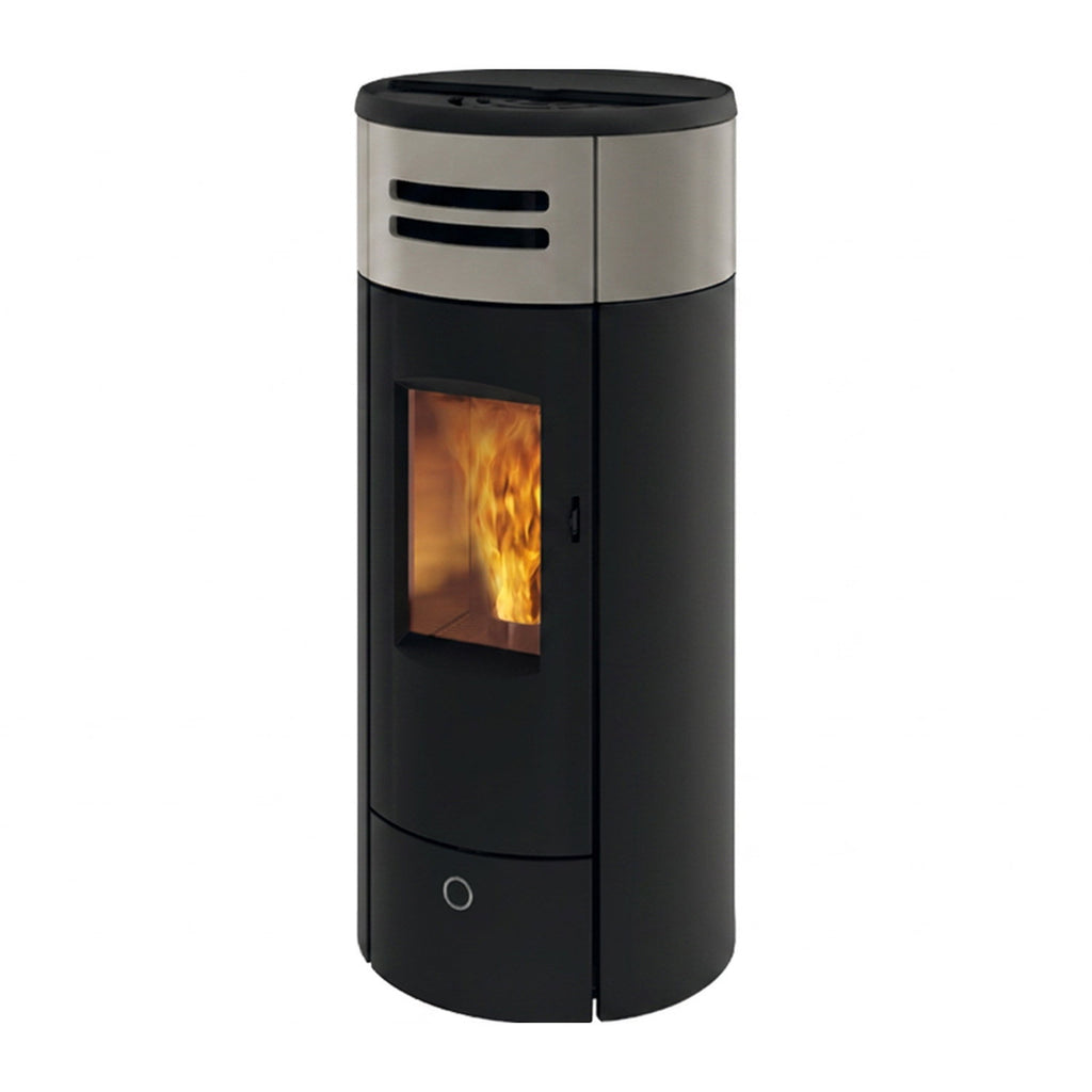 Poêle à granulés Edilkamin EK63 Yung 130++ Evo céramique gris tourterelle 12,5 kW