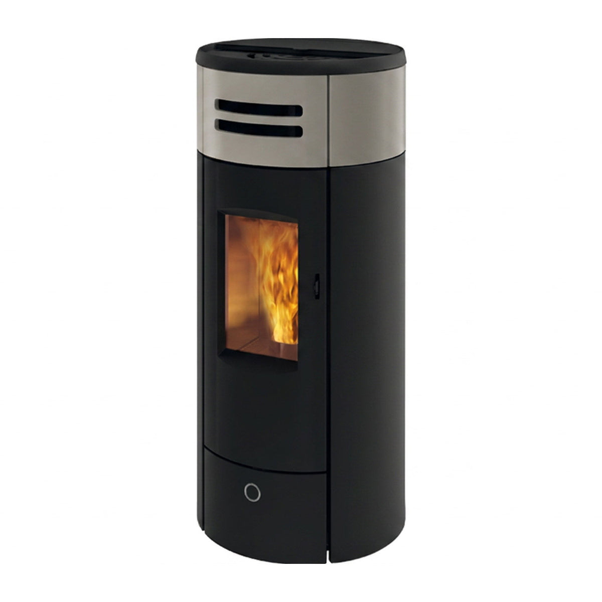 Poêle à granulés Edilkamin EK63 Yung 130++ Evo céramique gris tourterelle 12,5 kW
