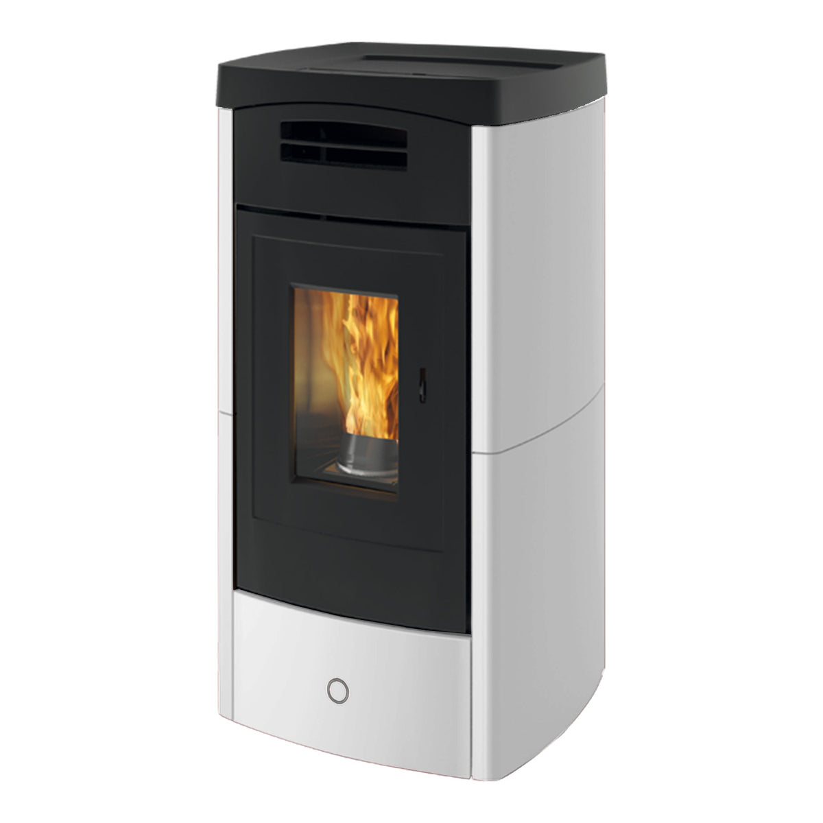 Poêle à granulés Edilkamin EK63 Daily 130++ Evo céramique blanche 12,5 kW