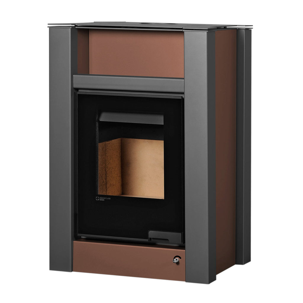 Aquaflam Vario Lend 11 kW Basic Marron – Ensemble complet avec ballon tampon TPSM 500