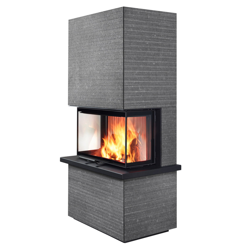 Poêle à bois Olsberg Osorno TopStone Gabbro Nero Ferrara Linea-retta 7,8 kW - image 2