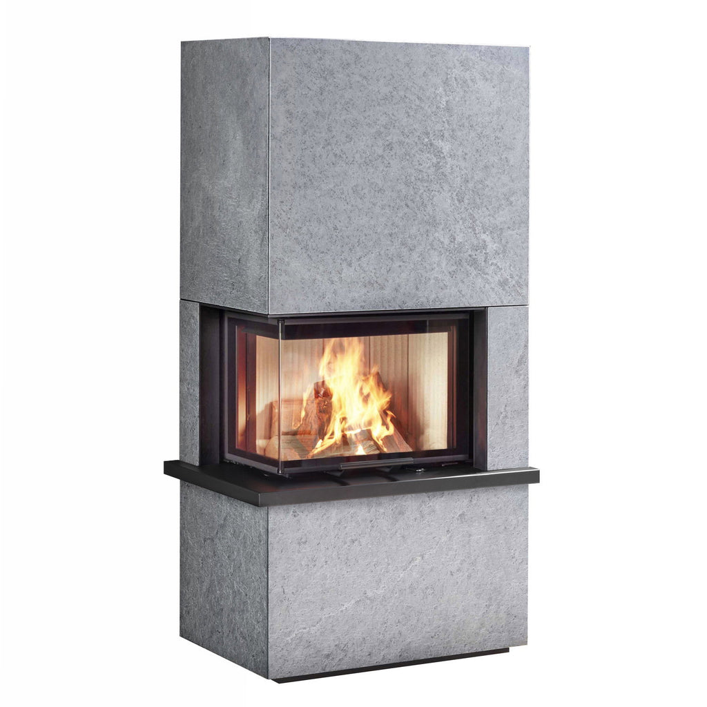 Poêle à bois Olsberg Osorno L 7,8 kW en pierre naturelle serpentine, sortie à gauche